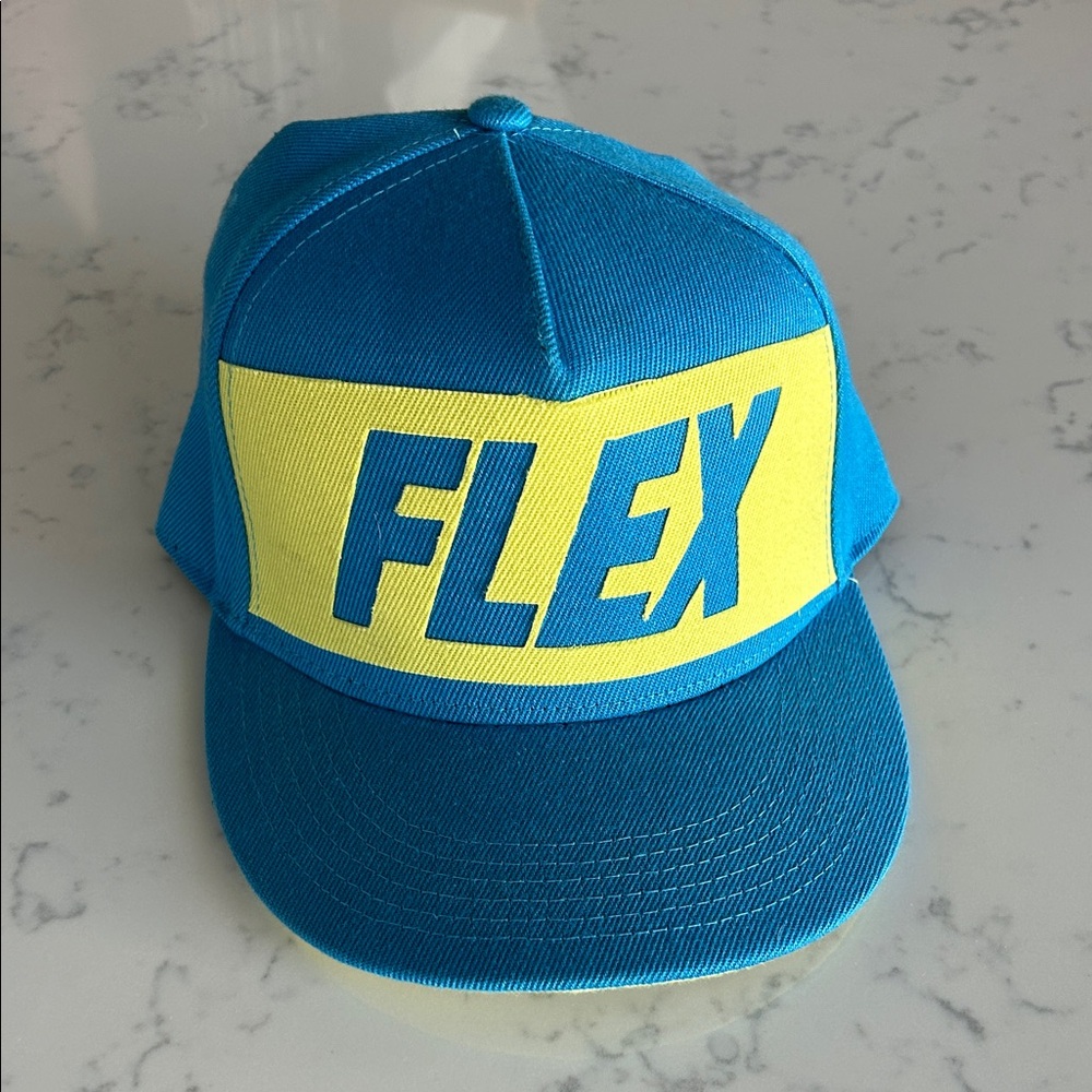 Blue and Yellow Flex Logic Snapback